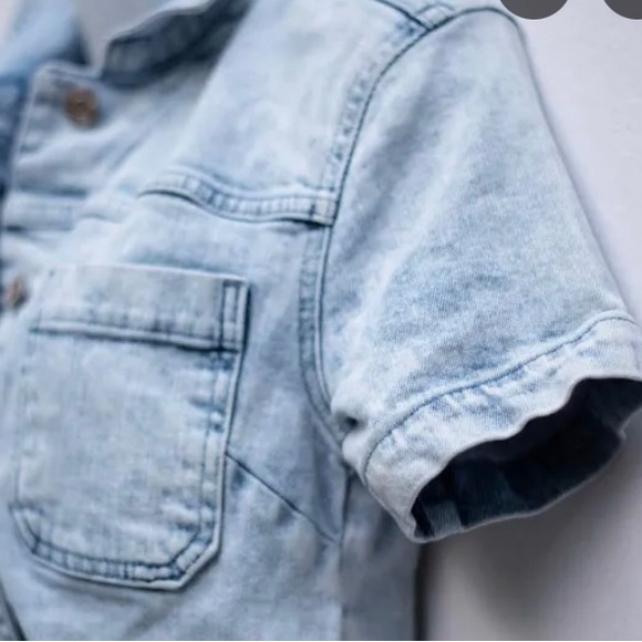 Light Blue Denim Jumpsuit NWT - Picture 2 of 6